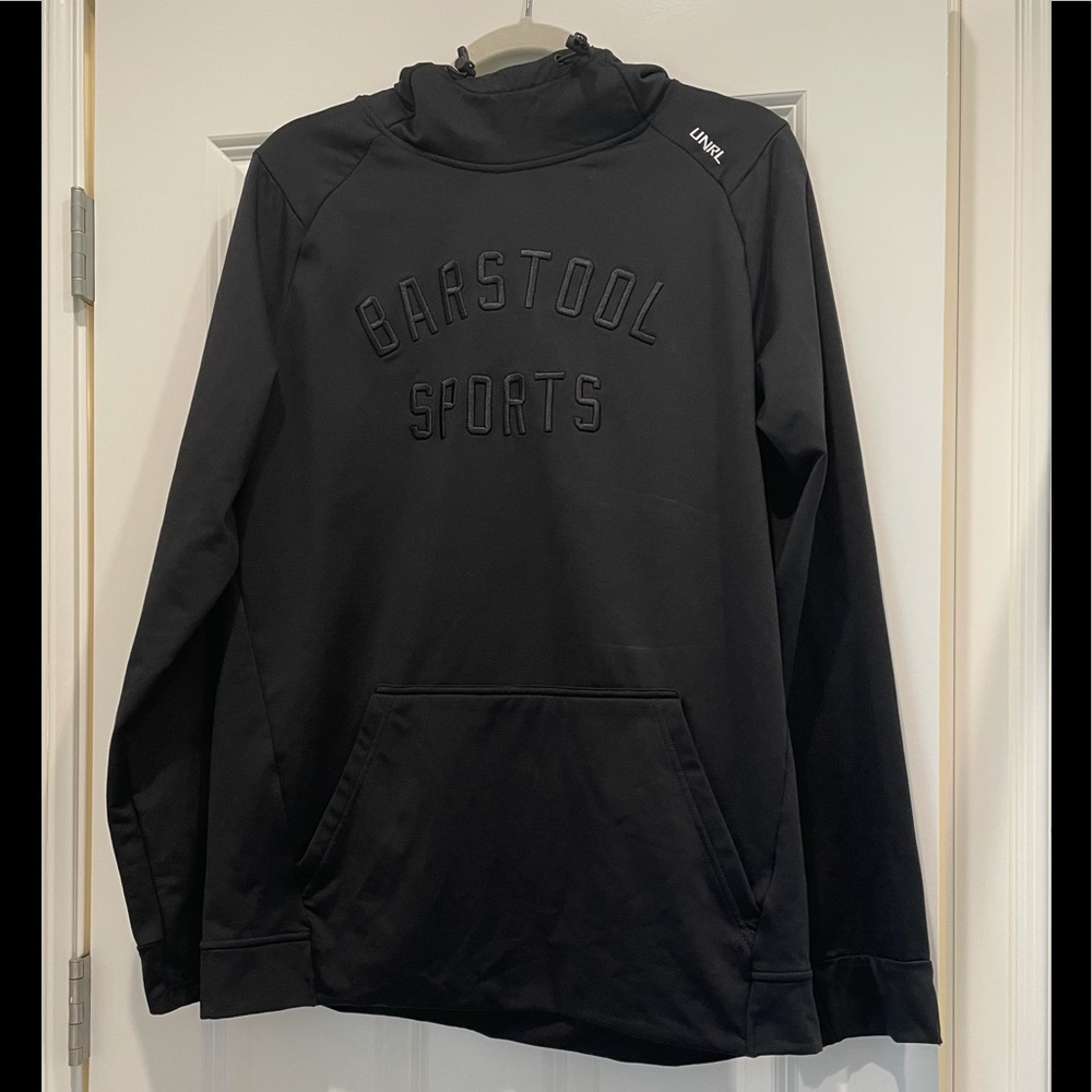 Barstool Sports UNRL Black Pullover Golf Hoodie